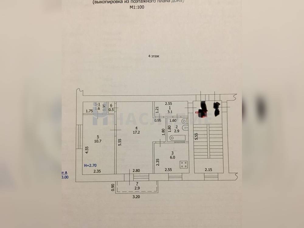 2-комнатная квартира, 42 м2 4/4 этаж, Радиострой, ул. Краснодарская - фото 15